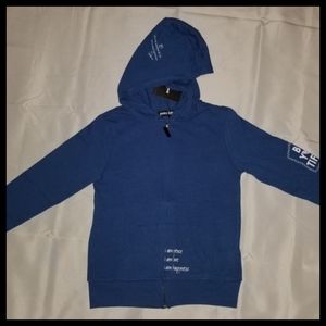 PLW Blue Love Life Sweaters, Sz 7/8 10